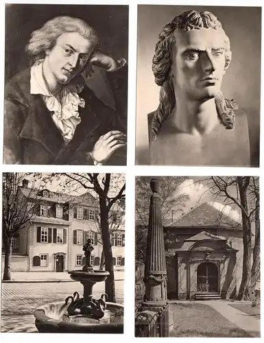 Mäppchen mit 10 kleinen Fotos, Weimar, Schillerhaus, 1961, Format: 8,8 x 6,8 cm