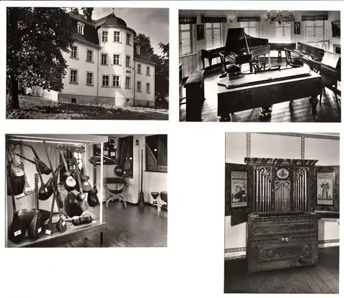 Mäppchen mit 10 kleinen Fotos, Markneukirchen, Museum,1971, Format: 8,8 x 6,2 cm