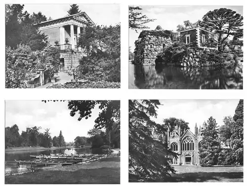 Mäppchen mit 8 kleinen Fotos, Wörlitz, Wörlitzer Park, 1965, Format 8,8 x 6,2 cm