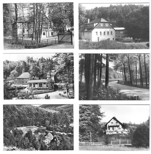 Mäppchen mit 10 kleinen Fotos, Das schöne Mühltal, 1978, Format: 9 x 5,7 cm