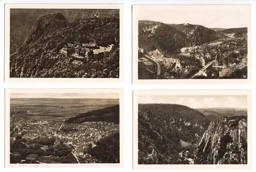 Mäppchen mit 10 kleinen Fotos, Das Bodetal, um 1952 , Format: 9 x 6 cm