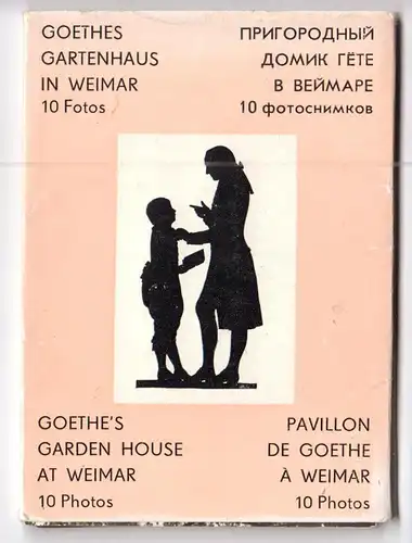 Mäppchen mit 10 kleinen Fotos, Weimar, Goethes Gartenhaus, 1983 Form.: 7 x 10 cm