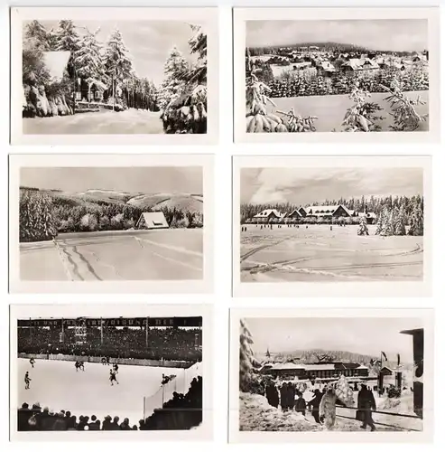 Mäppchen mit 10 kleinen Fotos, Kurort Oberhof, 1956 Format: 8,8 x 6 cm