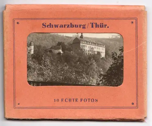 Mäppchen mit 10 kleinen Fotos, Schwarzburg Thür., 1956, Format: 8,7 x 6,8 cm