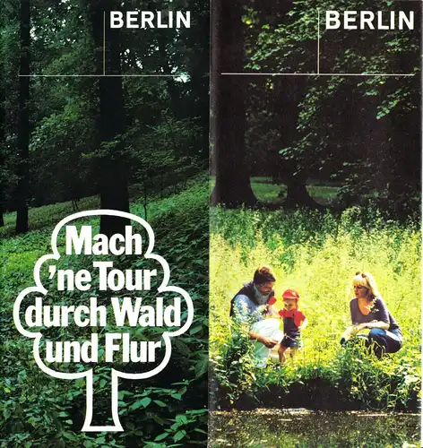 Mappe mit 14 Wanderkarten - Berlin - Mach mal 'ne Tour durch Wald und Flur, 1985