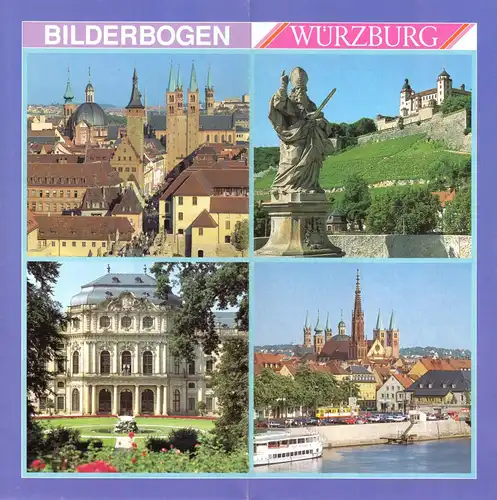 tour. Prospekt, Würzburg Bilderbogen, 1990