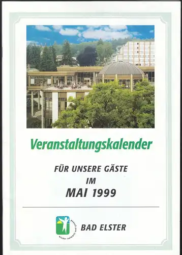 zwei tour. Broschüren, Bad Elster - Veranstaltungskalender April und Mai 1999