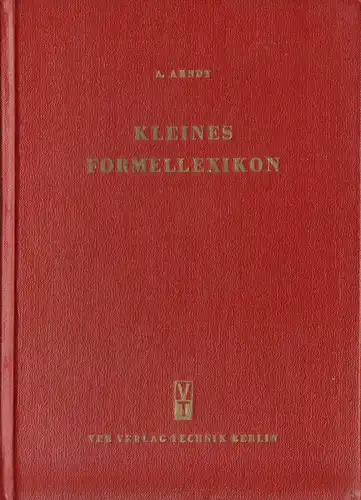 Arndt, A.; Kleines Formellexikon, 1961