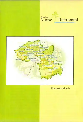 Stadtplan, Gemeinde Nuthe Urstromtal, um 2003