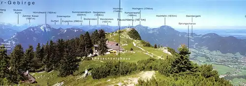 tour. Prospekt, Ruhpolding, Rauschbergpanorama, um 1980