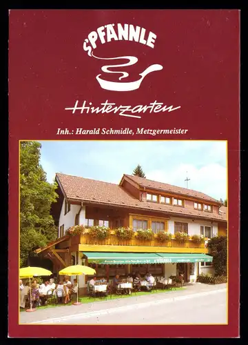 tour. Prospekt, Hinterzarten, Gaststätte "S'Pfännle", um 1995