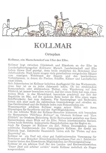 Stadtplan, Ortsplan, Kollmar, Schleswig-Holstein, 1994