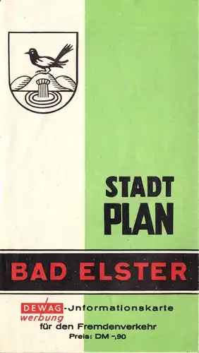 Stadtplan, Bad Elster, um 1958