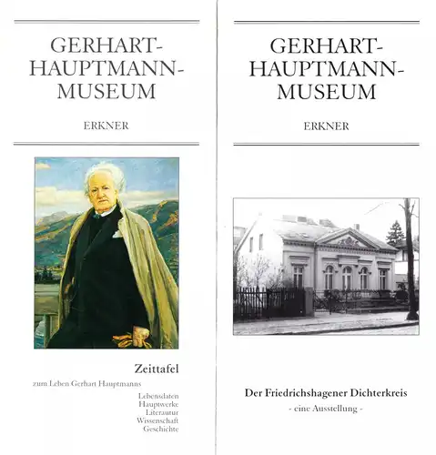 zwei tour. Prospekte, Gerhart-Hauptmann-Museum Erkner, um 2000