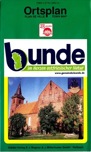 Ortsplan, Bunde Ostfriesland, 1. Aufl., um 1997