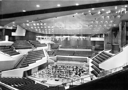 AK, Berlin Tiergarten, Philharmonie, Großer Saal, Innenansicht2, um 1968