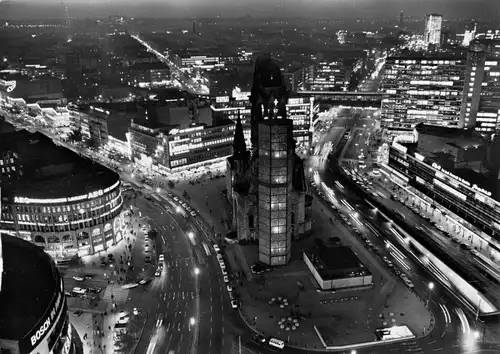 AK, Berlin Charlottenburg, Blick vom Europa-Center auf Breitscheidplatz, um 1974