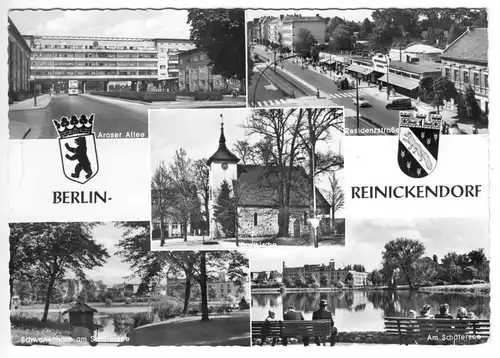 AK, Berlin Reinickendorf, fünf Abb., um 1970