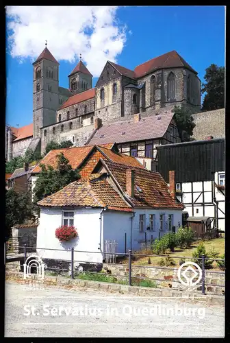 touristische Broschüre, St. Servatius in Quedlinburg, um 1995