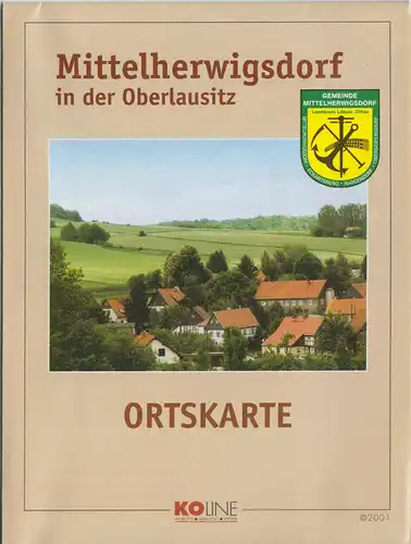 Stadtplan, Ortskarte Mittelherwigsdorf in der Oberlausitz, 2001