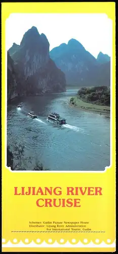 Prospekt, China, Flußfahrt auf den Lijiang, Lijiang river cruise, um 1998