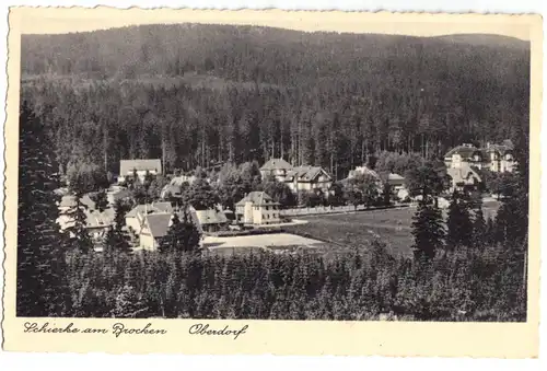 AK, Schierke, Harz, Teilansicht des Oberdorfs, um 1930