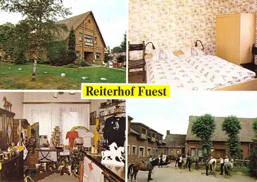 AK, Geestland OT Kührstedt, Reiterhof Fuest, vier Abb., um 1980