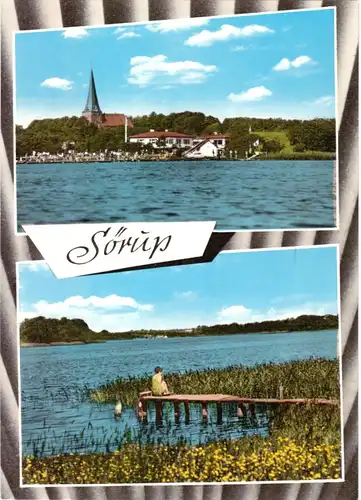 AK, Sürup Angeln, Am Südersee, zwei Abb., um 1975