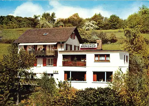 AK, Grein bei Heidelberg, Café - Pension "Berghof", um 1975