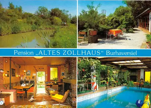 AK, Butjadingen Nordsee, OT Burhaversiel, Pension "Altes Zollhaus", um 1980