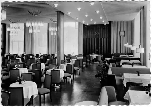 AK, Magdeburg, Hotel International, Café Wien, 1964