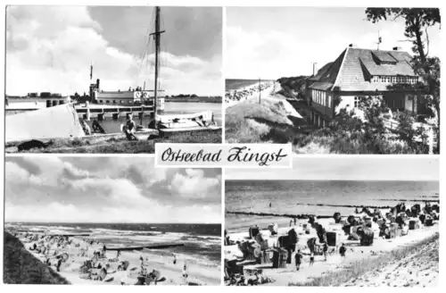 AK, Ostseebad Zingst, vier Abb., 1966