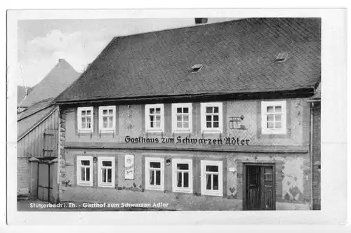 AK, Stützerbach Thür., Gasthof zum Schwarzen Adler, 1951