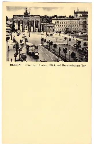 AK, Berlin Mitte, Pariser Platz und Brandenburger Tor., um 1938
