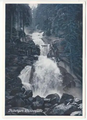 AK, Triberg, Triberger Wasserfälle, Eintrittskarte in Form einer AK, um 1956