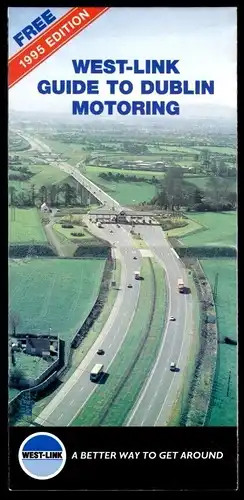 Prospekt, Dublin mit Verkehrsübersichtskarte, 1995