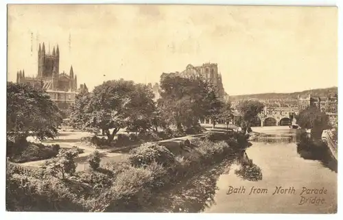 AK, Bath, Somerset, From North Parade Bridge, 1932
