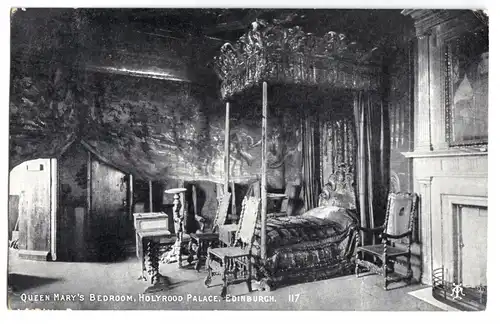 AK, Edinburgh, Queen Mary's Bedroom, Holyrood Palace, 1910