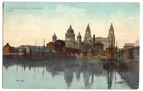 AK, Liverpool, Canning Dock, um 1923