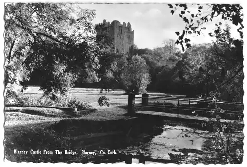 AK, Blarney co. Cork, Ireland, Blarney Castle From The Bridge, 1956