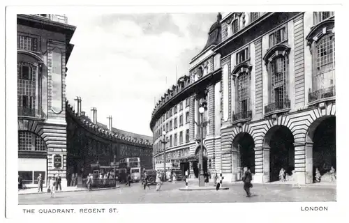 AK, London, The Quadrant, Regent St., um 1950
