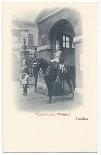 AK, London, Whitehall, Horse Guards, um 1900