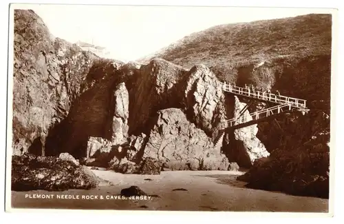 AK, Jersey, Plemont Needle Rock & Caves, um 1950