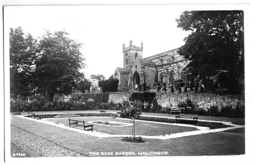 AK, Linlithgow, Scotland, The Rose Garden, 1969