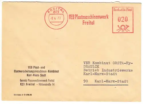 AFS, VEB Plastmaschinenbau Freital, o Freital, 821, 6.4.73