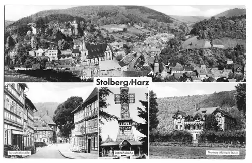 AK, Stolberg Harz, vier Abb., 1966