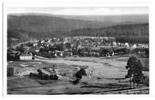 AK, Schmiedefeld am Rennsteig, Gesamtansicht, 1951