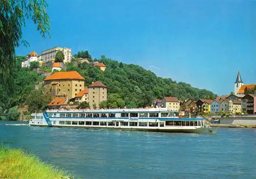 AK, Passau, MS Passau d. Donauschifffahrtsgesellschaft Wurm + Köck, um 1985