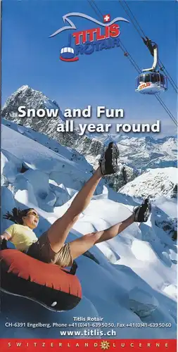 tour. Prospekt, Titlis - Snow aund Fun all year round, um 2005