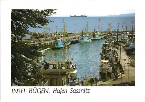 AK, Sassnitz auf Rügen, Hafen, um 2000